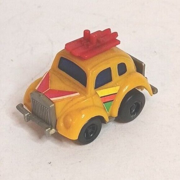 MINI VW Volkswagon 2 Beetles Set Friction (Not Working) Vintage 1 Bumper Broken - Picture 3 of 15